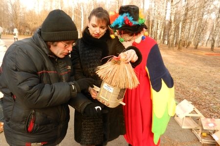 Ю. Вепринцева приветствовала участников акции «Птицы в городе»