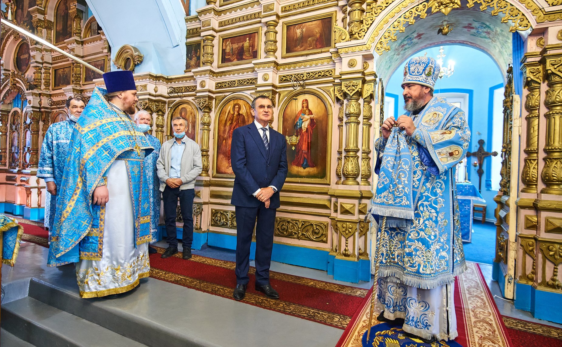 Николай Федоров посетил храм Успения Пресвятой Богородицы в Чебоксарском районе Чувашии