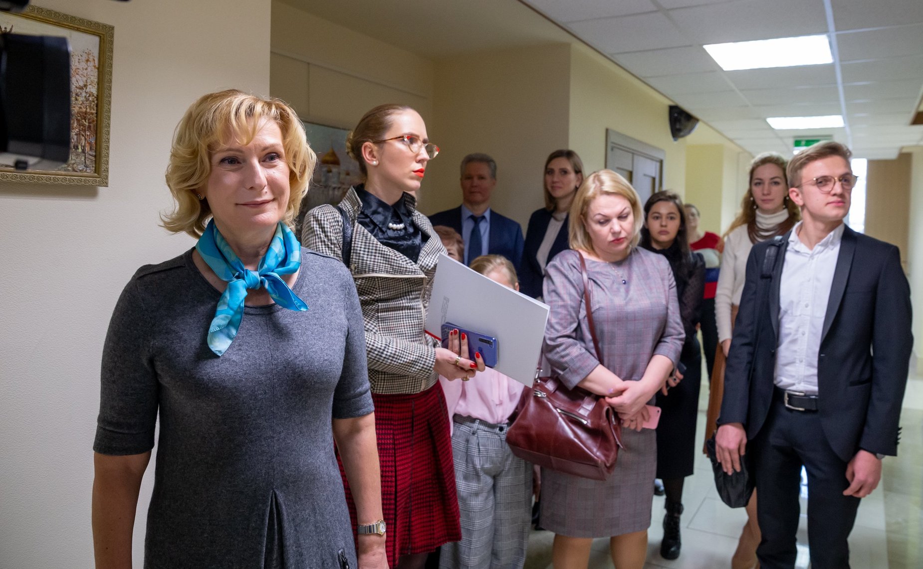 Открытие выставки художника Александра Фомина «Москва — сердце России» в Совете Федерации