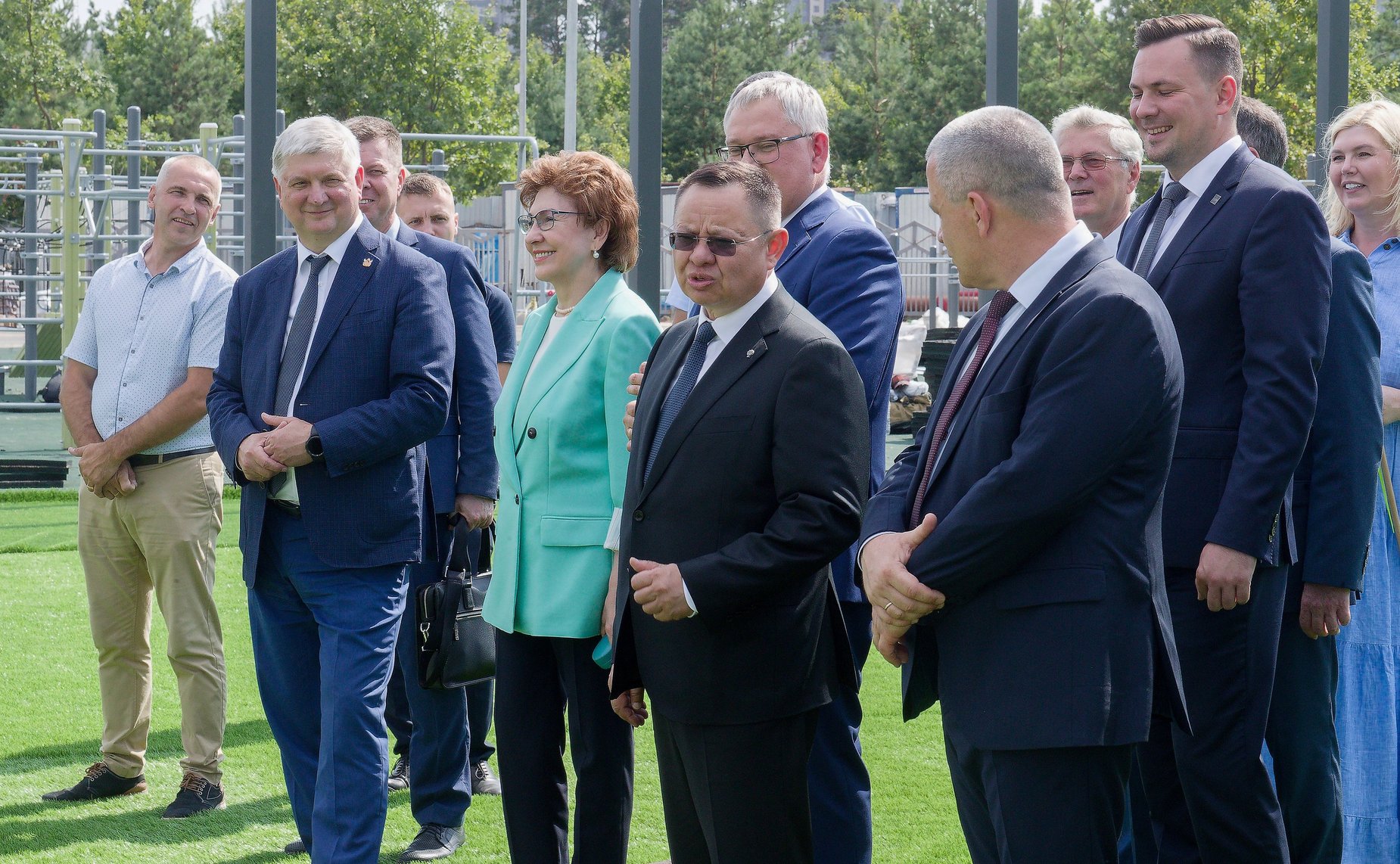 Заместитель Председателя СФ Галина Карелова, Министр строительства и ЖКХ РФ Ирек Файзуллин и губернатор Воронежской области Александр Гусев обсудили ход строительства инфраструктурных проектов в регионе