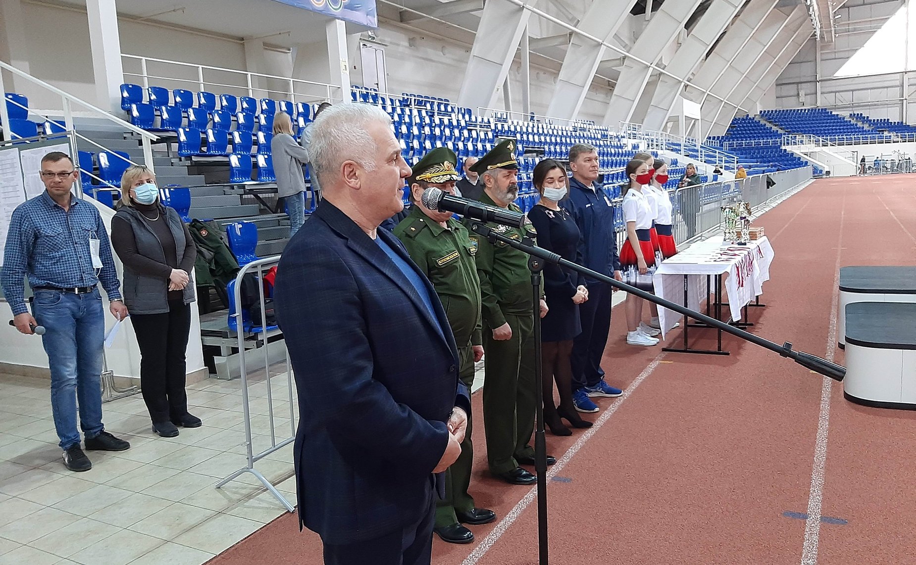 Сергей Мартынов посетил один из крупнейших спортивных объектов Республики — легкоатлетический манеж Арена «Марий Эл»