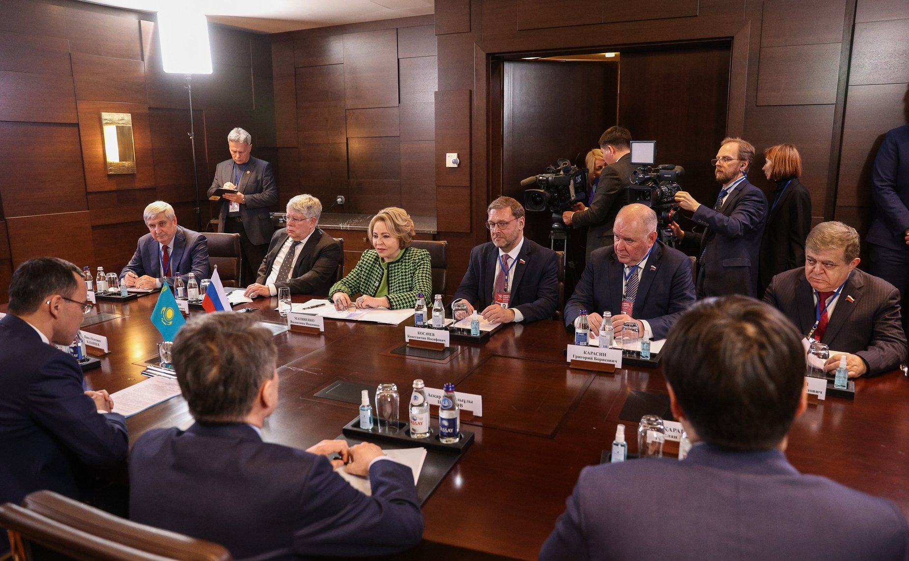 Встреча Председателя Совета Федерации Валентины Матвиенко с Председателем Сената Парламента Республики Казахстан Мауленом Ашимбаевым