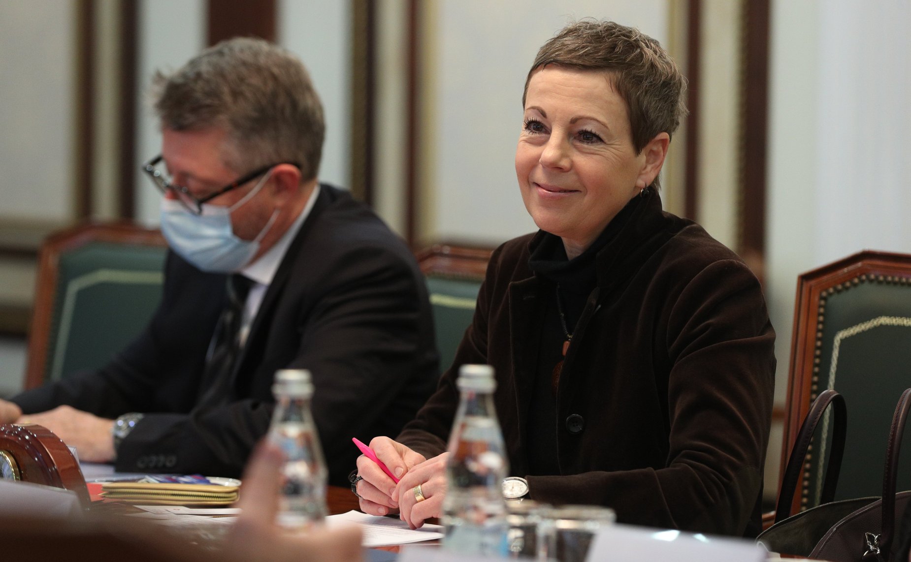 Встреча заместителя Председателя СФ Юрия Воробьева с Чрезвычайным и Полномочным Послом Швейцарской Конфедерации в РФ Кристиной Марти Ланг