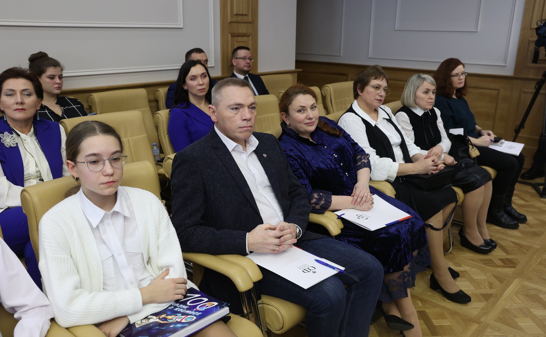 Встреча Председателя СФ Валентины Матвиенко с победителями Всероссийского конкурса молодежных авторских проектов и проектов в сфере образования «Моя страна- моя Россия»