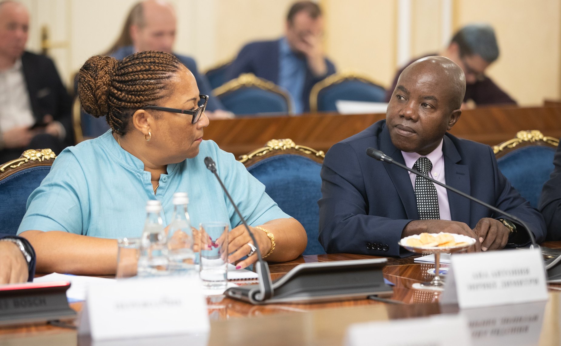 Встреча С. Мартынова с первым заместителем Председателя Ассамблеи Республики Мозамбик, Руководителем Административного совета Ассамблеи Антониу Жозе Амелией