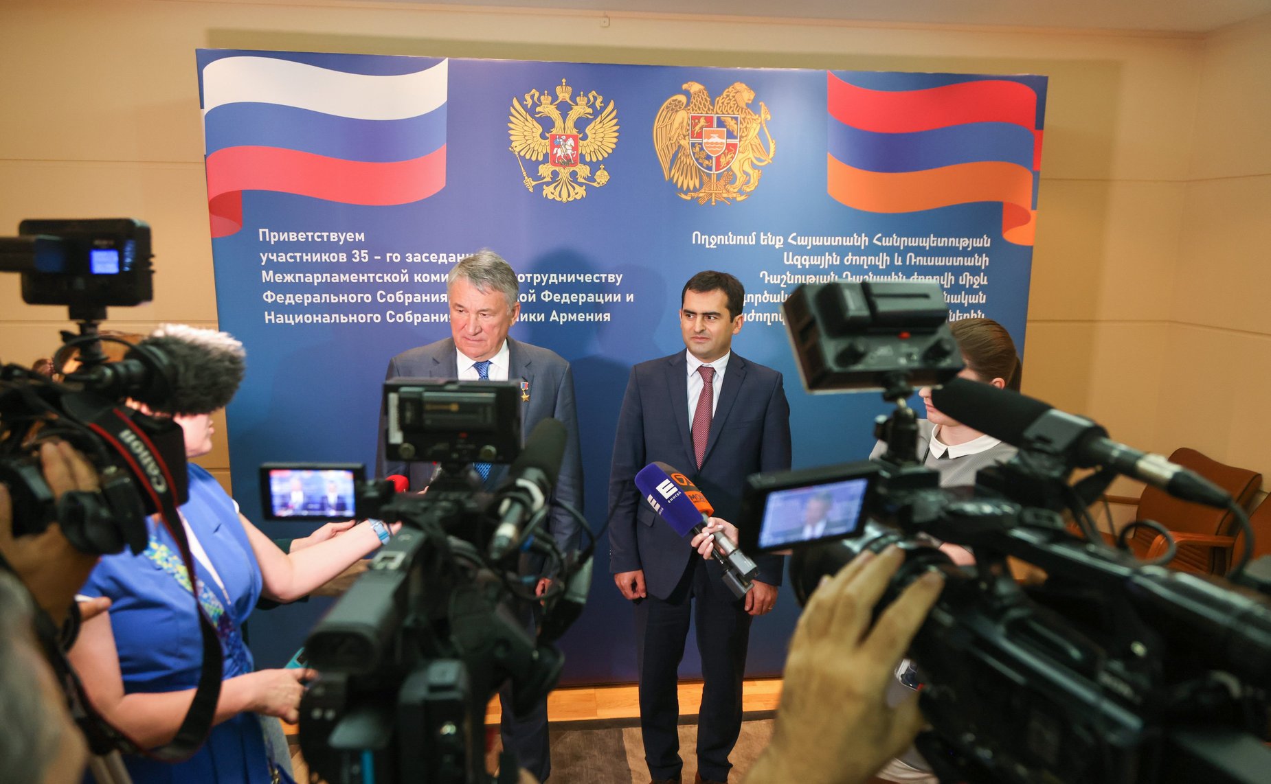 Заседание Межпарламентской комиссии по сотрудничеству Федерального Собрания РФ и Национального собрания Республики Армения