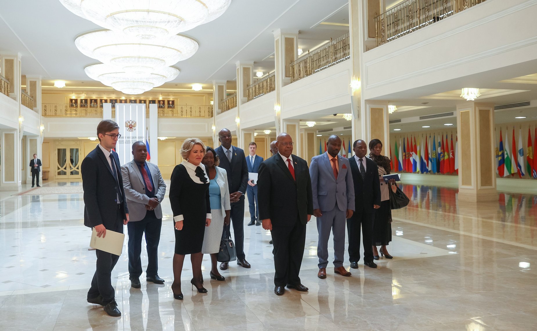 Встреча Председателя Совета Федерации Валентины Матвиенко с Председателем Национального собрания Парламента Республики Зимбабве Джейкобом Мудендой