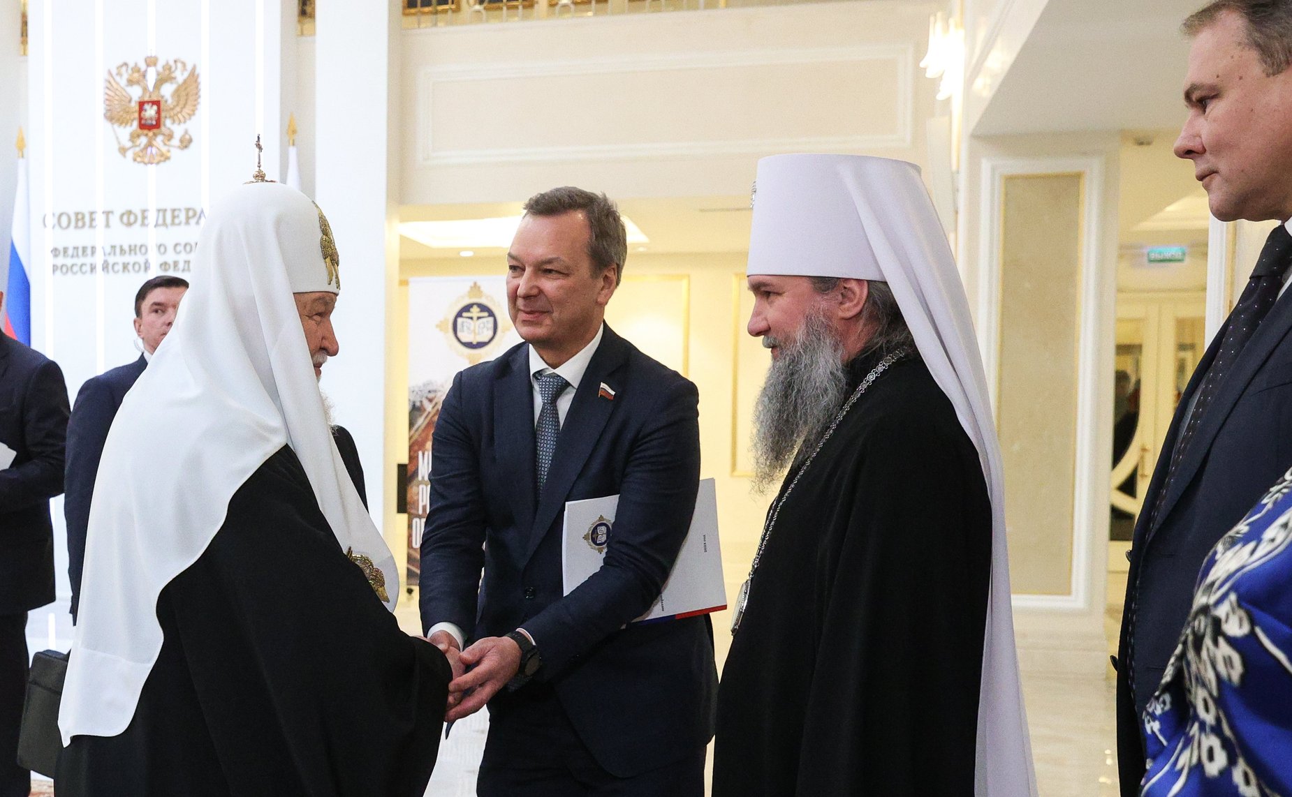 Встреча Председателем Совета Федерации Валентиной Матвиенко Святейшего Патриарха Московского и всея Руси Кирилла в Совете Федерации