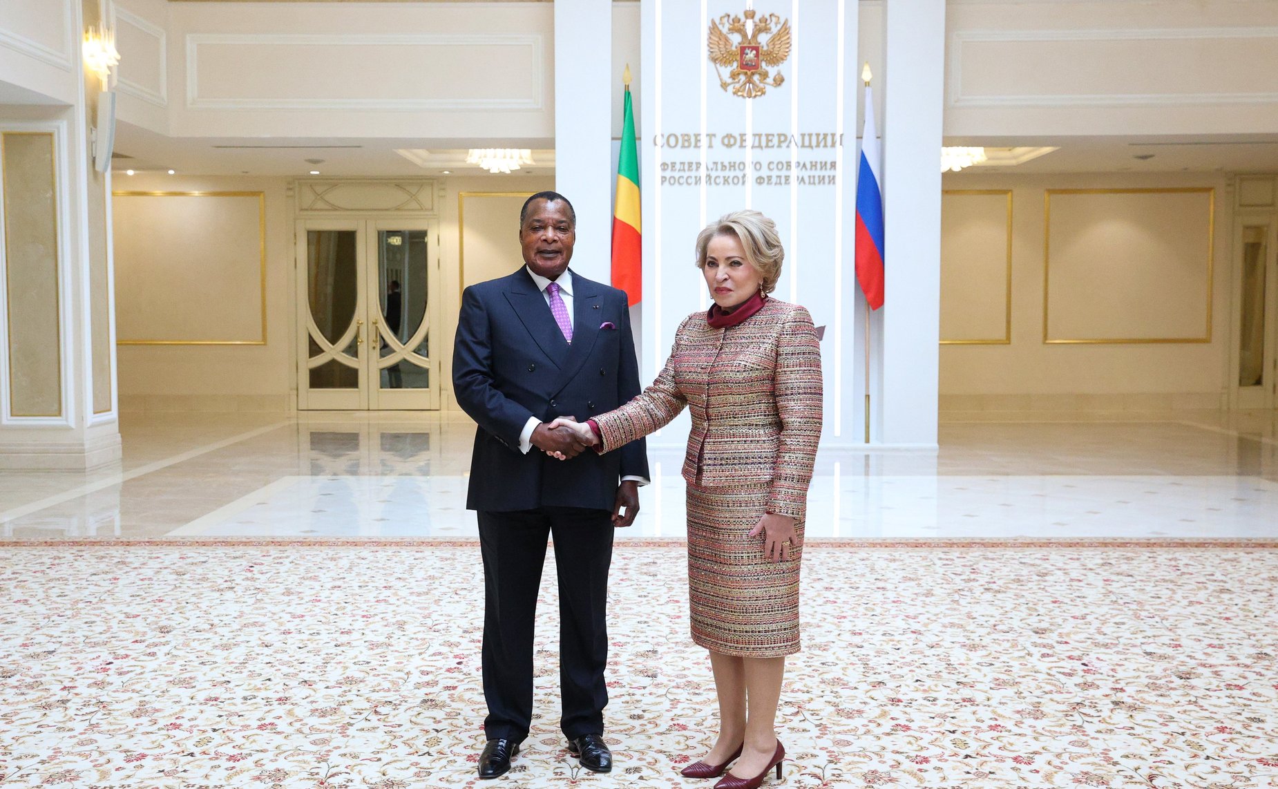 Встреча Председателя Совета Федерации Валентины Матвиенко с Президентом Республики Конго Дени Сассу-Нгессо
