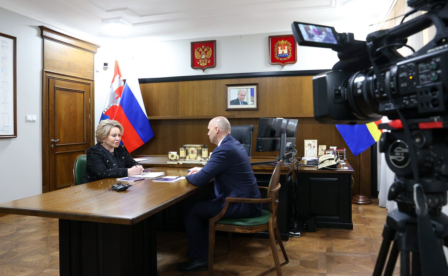 В ходе рабочей поездки в регион Председатель Совета Федерации Валентина Матвиенко провела встречу с губернатором Калининградской области Алексеем Беспрозванных
