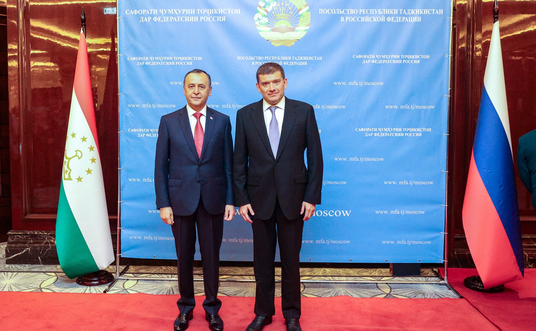 Николай Журавлёв принял участие в торжественном приёме посольства Республики Таджикистан в Российской Федерации, приуроченном к 34-й годовщине Дня государственной независимости республики