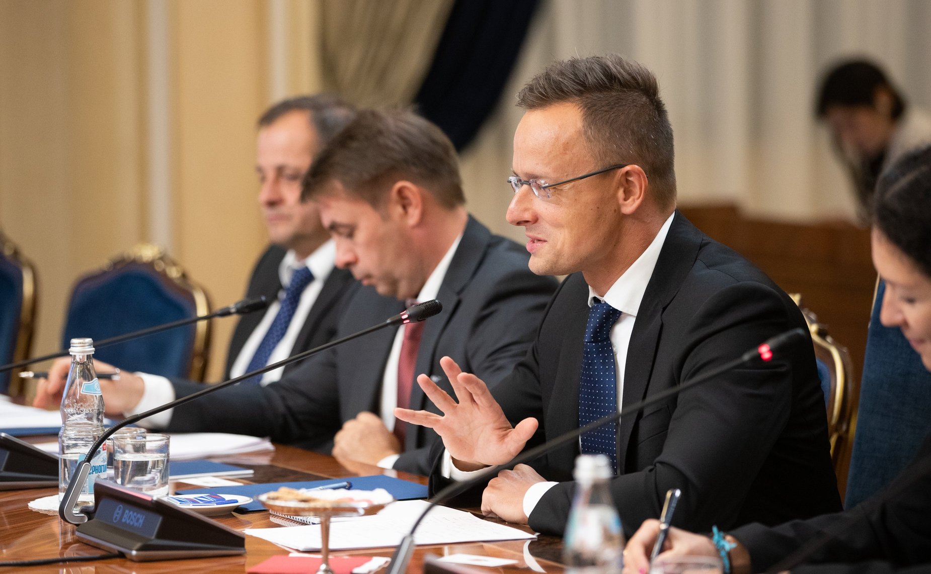 Встреча Н. Федорова с Министром внешних экономических связей и иностранных дел Венгрии П. Сийярто