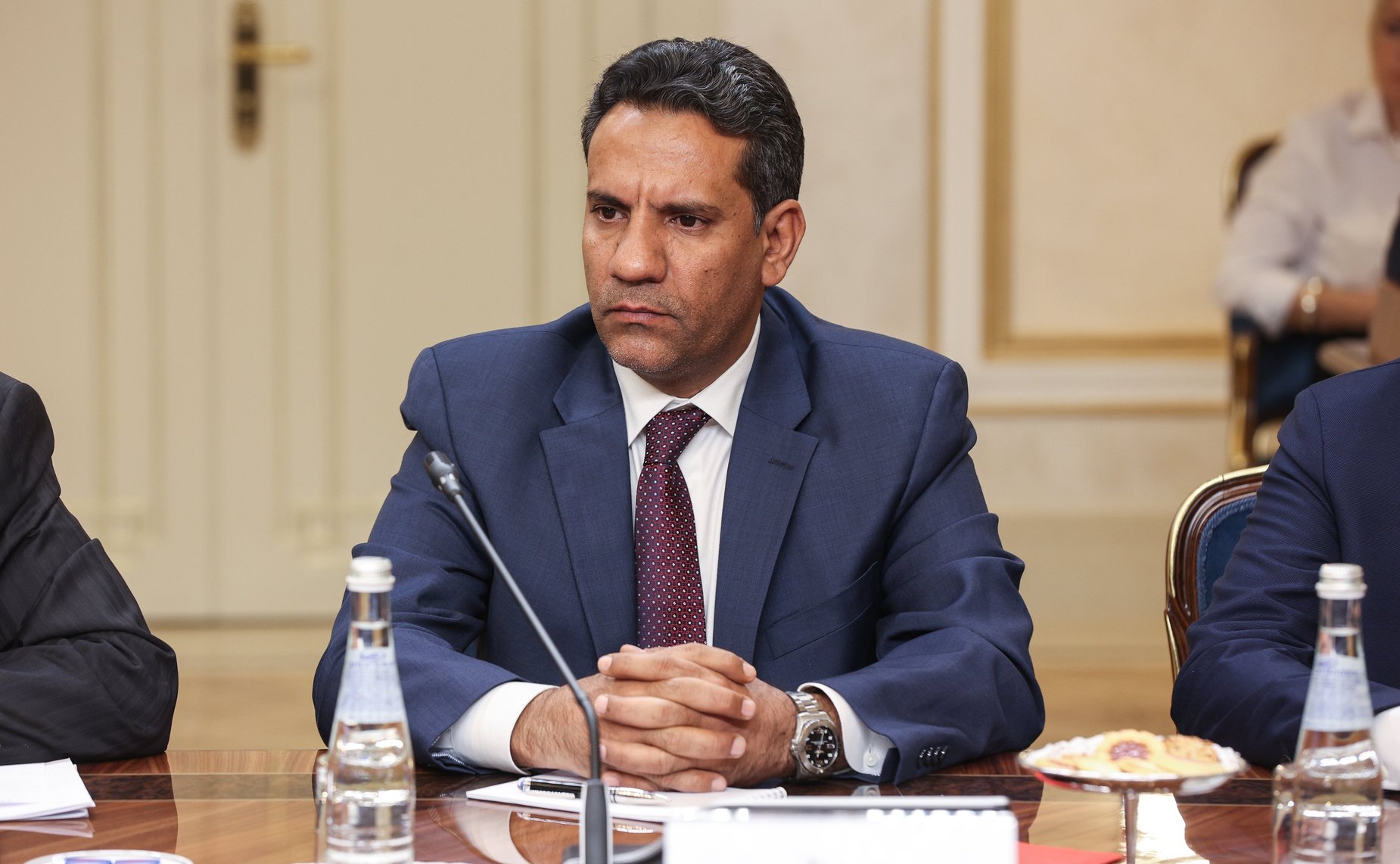 Встреча руководителя группы по сотрудничеству СФ с Консультативным советом Королевства Саудовская Аравия Белана Хамчиева с Чрезвычайным и Полномочным Послом Королевства Саудовская Аравия в Йеменской Республике