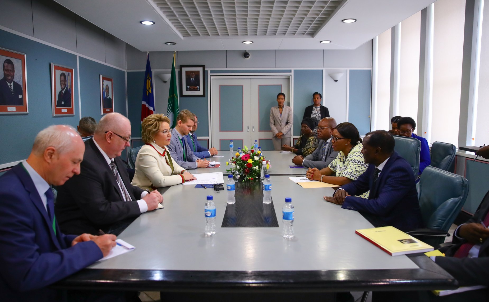 Встреча Председателя СФ В. Матвиенко с Премьер-министром Намибии С. Куугонгельвой-Амадилой