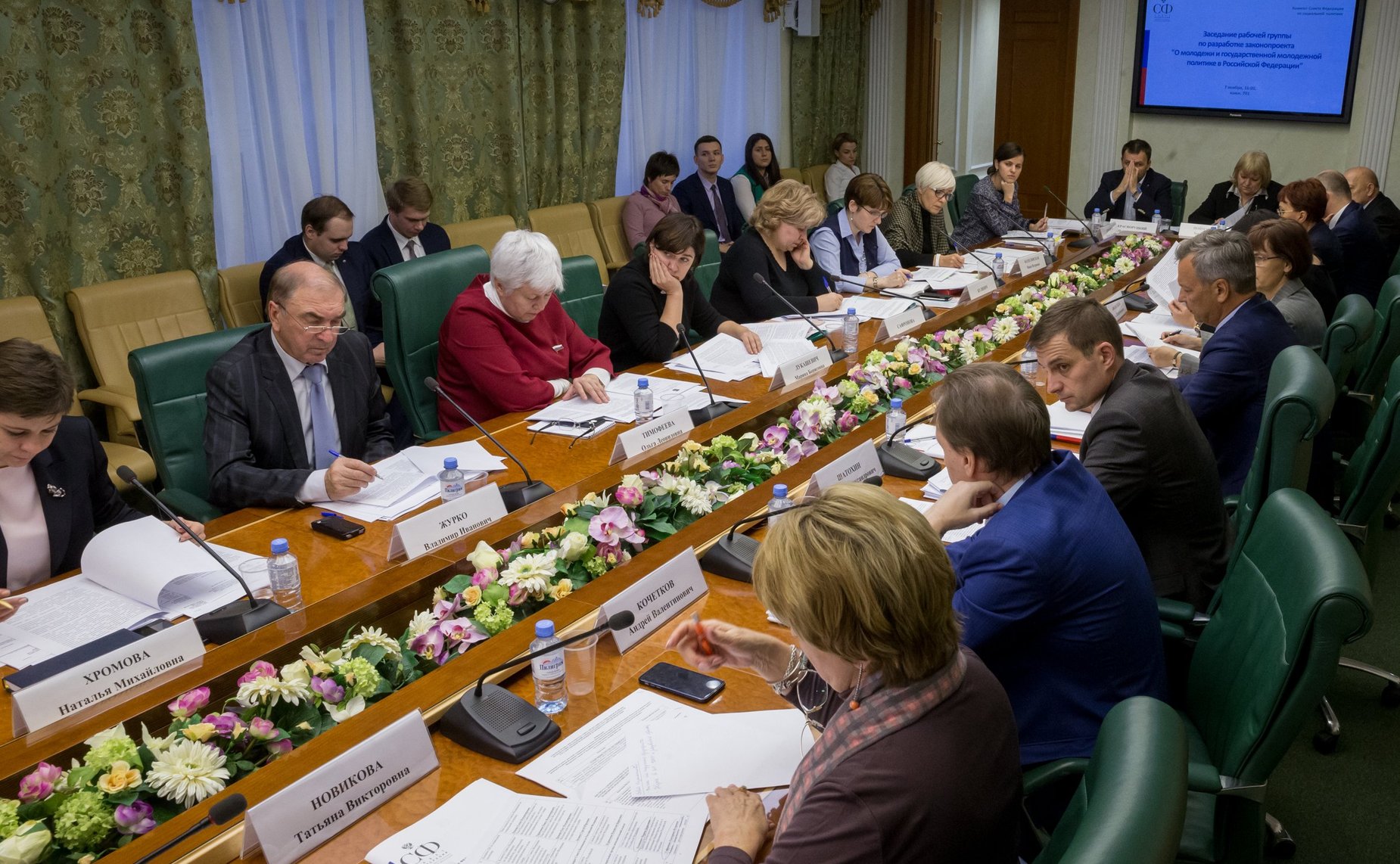 Заседание рабочей группы Комитета СФ по социальной политике по разработке законопроекта «О молодежи и государственной молодежной политике в РФ»