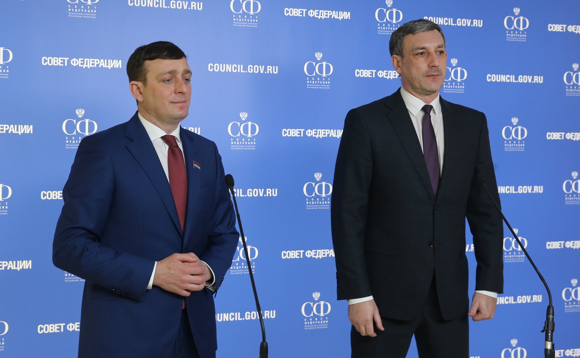 Брифинг Василия Орлова и Вячеслава Логинова