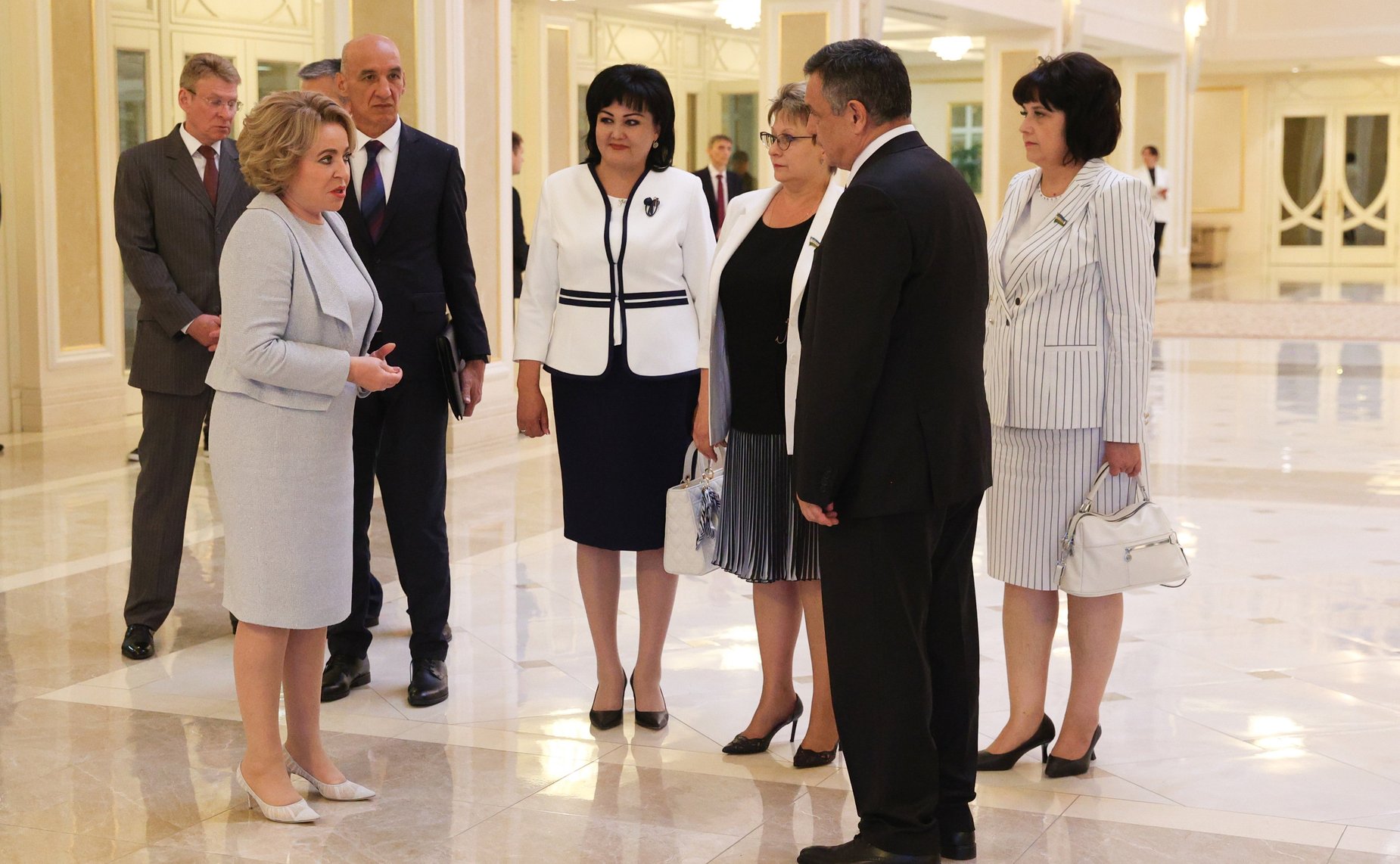 Встреча Председателя СФ Валентины Матвиенко со Спикером Законодательной палаты Олий Мажлиса Республики Узбекистан