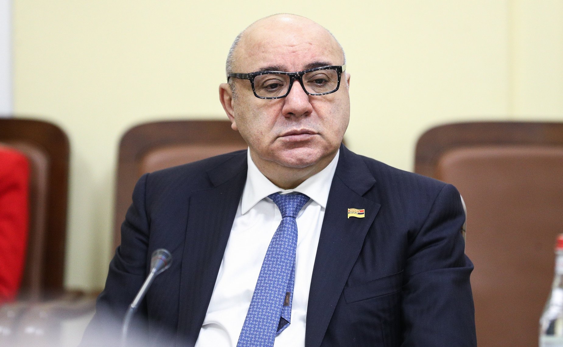 Встреча сопредседателей Межпарламентской комиссии по сотрудничеству Федерального Собрания Российской Федерации и Национального Собрания Республики Армения Юрия Воробьева и Акоба Аршакяна