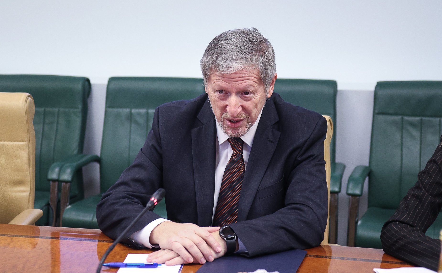 Встреча председателя Комитета СФ по международным делам Григория Карасина с Чрезвычайным и Полномочным Послом Государства Израиль в РФ Александром Бен Цви