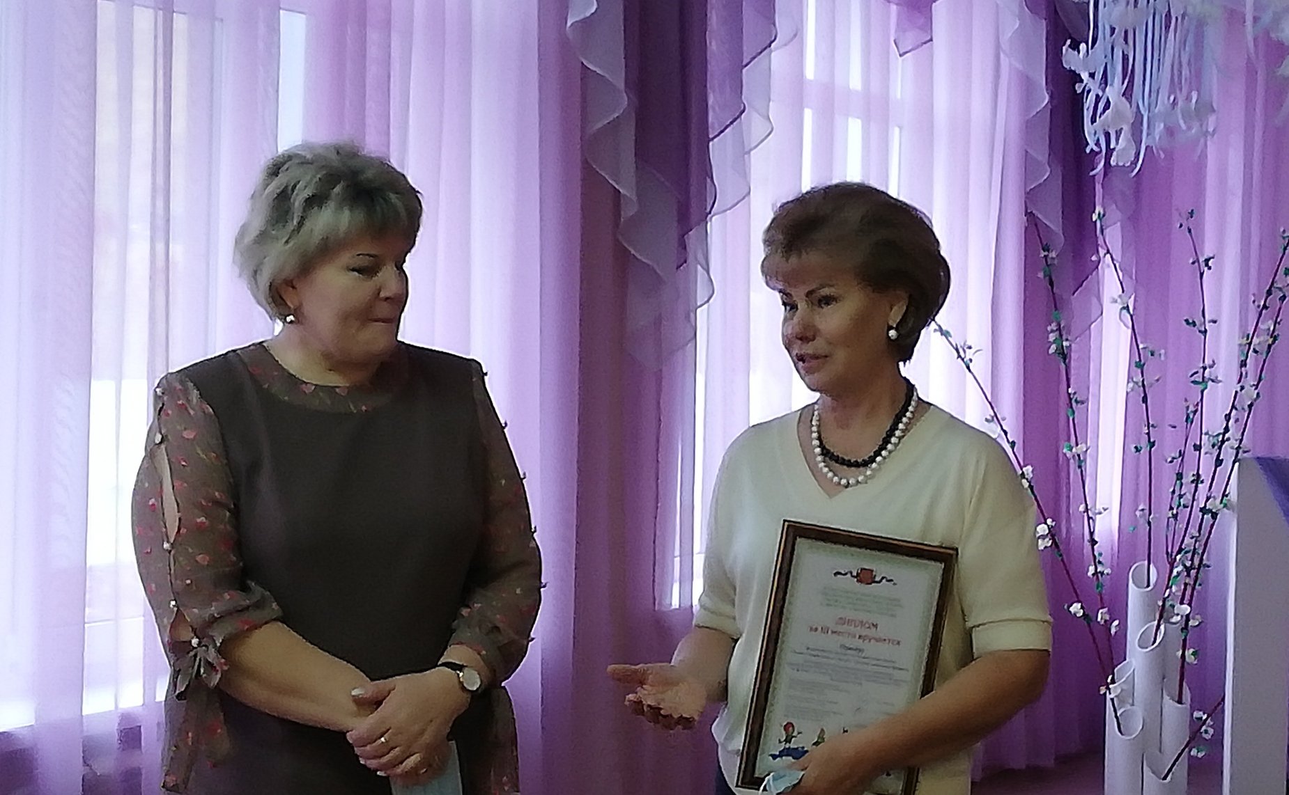 Татьяна Гигель в ходе поездки в регион посетила детский сад «Тополек» Паспаульской средней образовательной школы им. Е.Ф. Трофимова