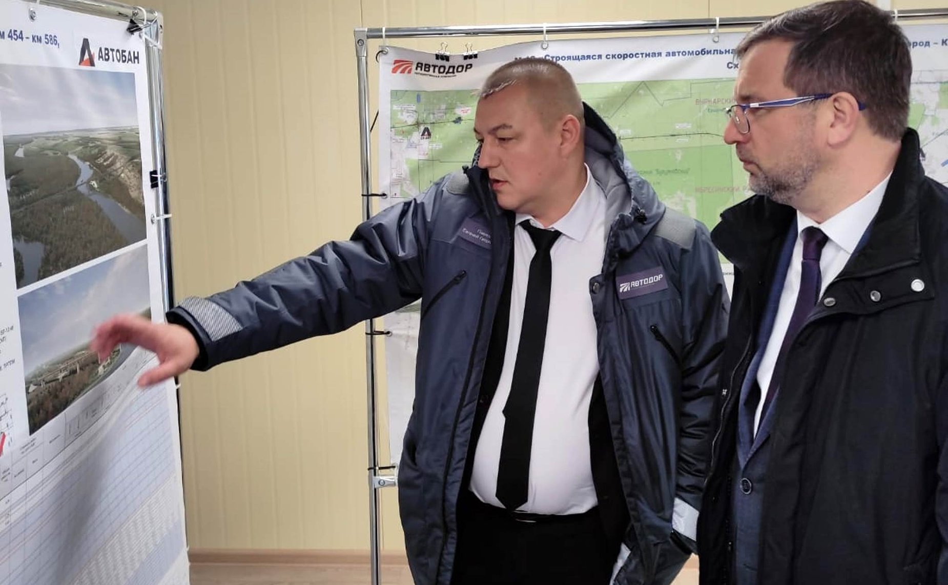 Николай Владимиров в ходе рабочей поездки осмотрел строительство участка федеральной трассы М-12 в Чувашии