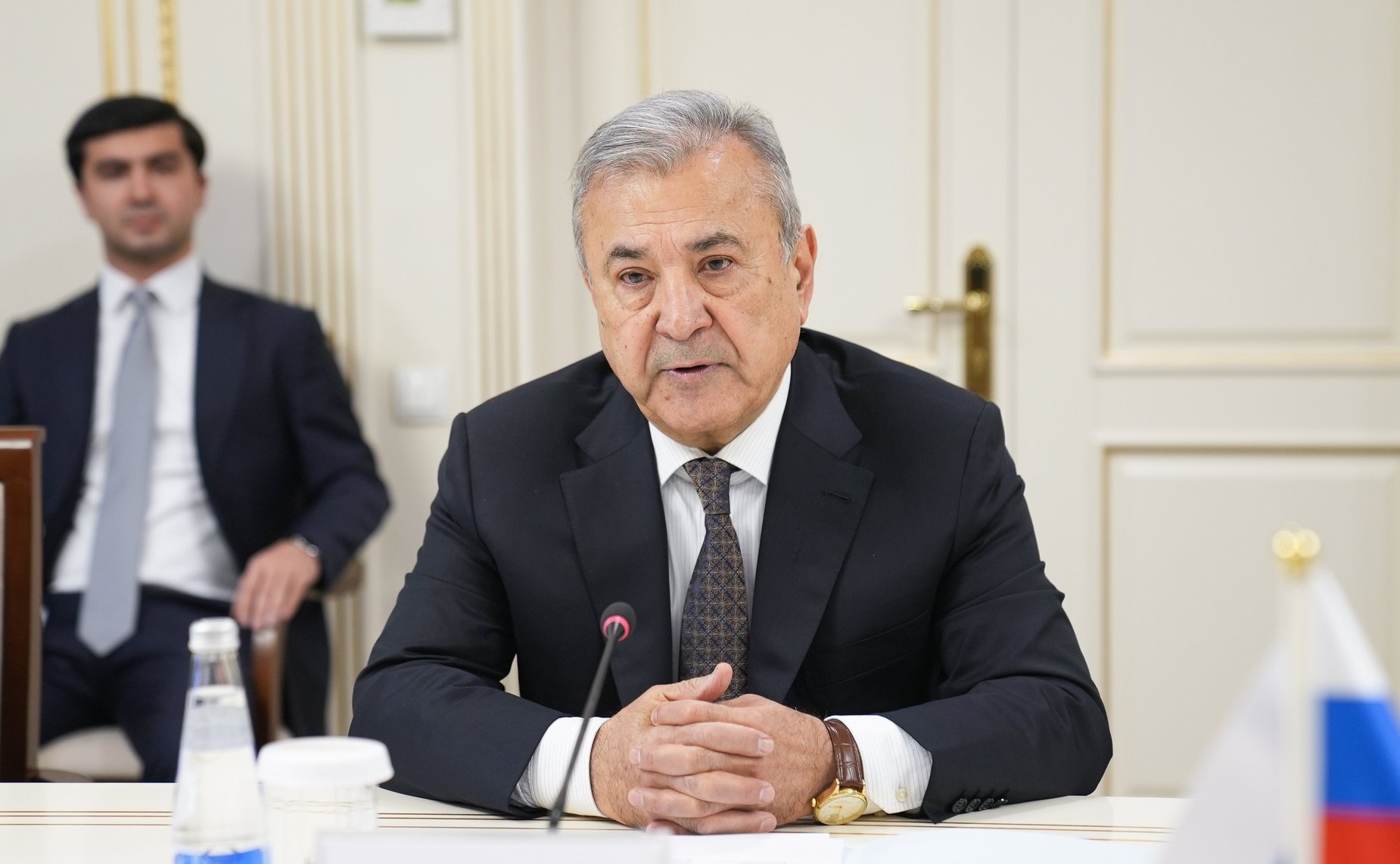 Состоялась беседа Андрея Шевченко с первым заместителем Председателя Сената Олий Мажлиса Республики Узбекистан Садыком Сафаевым