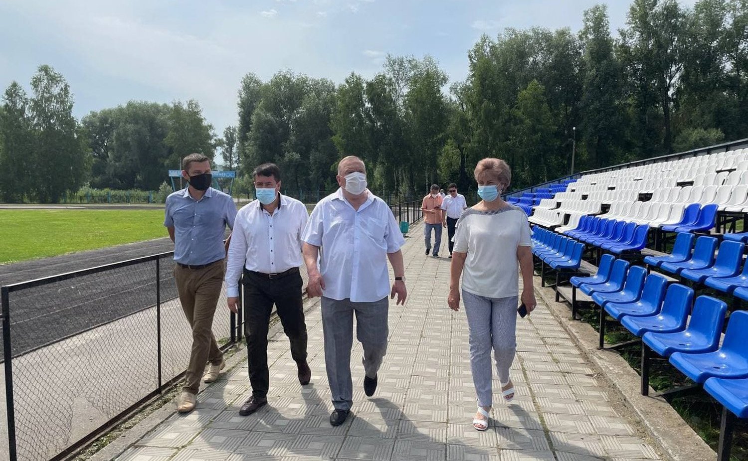 Татьяна Гигель проинспектировала развитие социальной сферы, в частности, строительство спортивных объектов