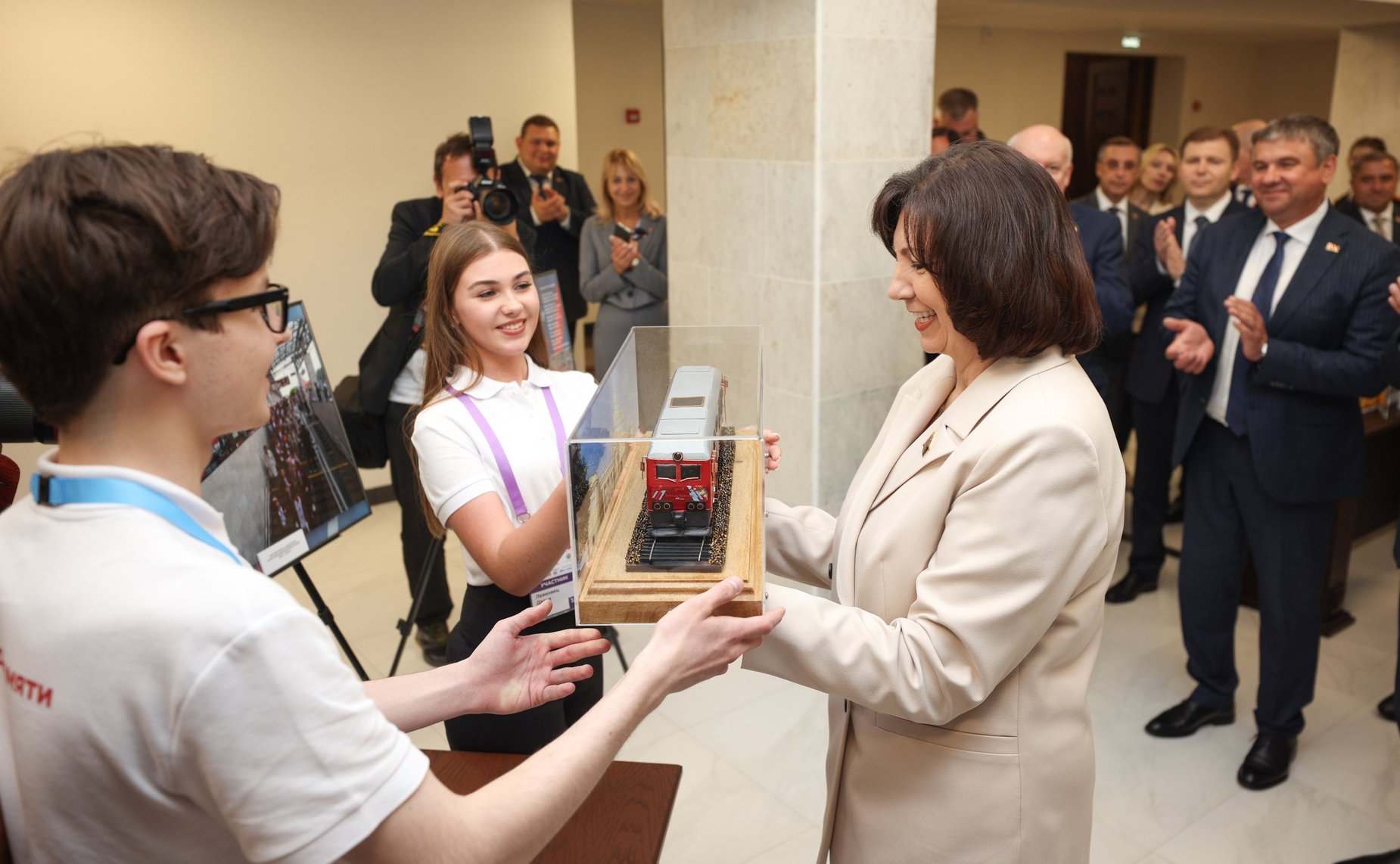 Константин Косачев провел диалоговую площадку с Председателем Совета Республики Национального собрания Республики Беларусь Натальей Кочановой