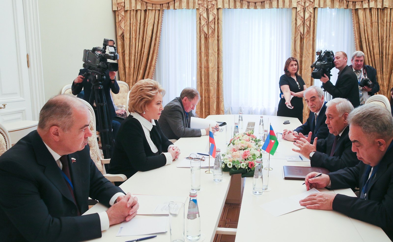 Встреча Предедателя СФ В. Матвиенко с руководителем парламентской делегации Азербайджана