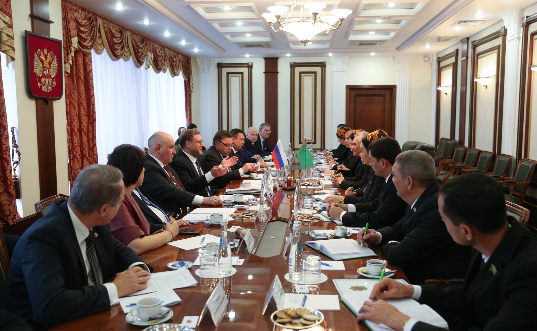 Встреча заместителя Председателя СФ Константина Косачева с заместителем Председателя Халк Маслахаты Милли Генгеша Туркменистана