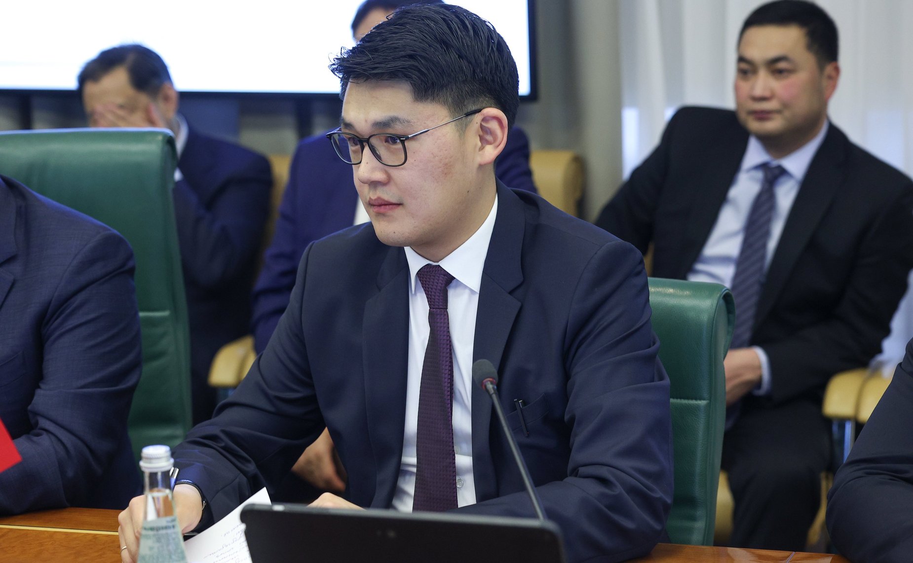 Встреча заместителя Председателя Совета Федерации Константина Косачева с заместителем Председателя Великого Государственного Хурала Монголии