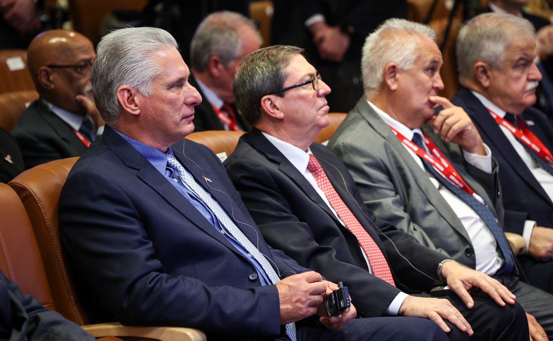 Председатель Совета Федерации Валентина Матвиенко, Президент Кубы Мигель Марио Диас-Канель и Председатель Московской городской Думы Алексей Шапошников открыли фотовыставку, посвящённую 65-летию восстановления российско-кубинских дипломатических отношений