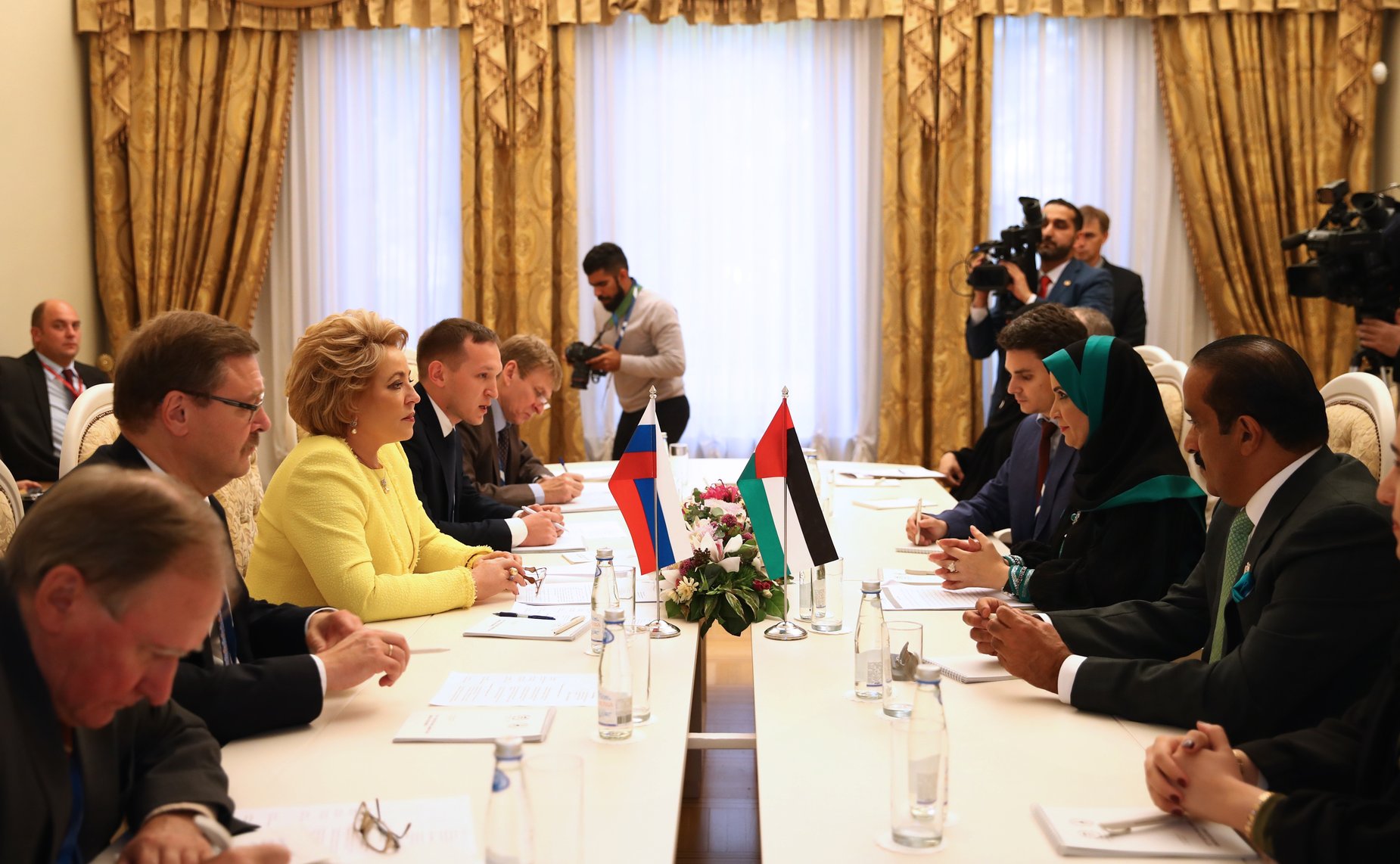 Встреча Председателя СФ В. Матвиенко с Председателем Федерального национального совета ОАЭ Амаль Аль-Кубейси