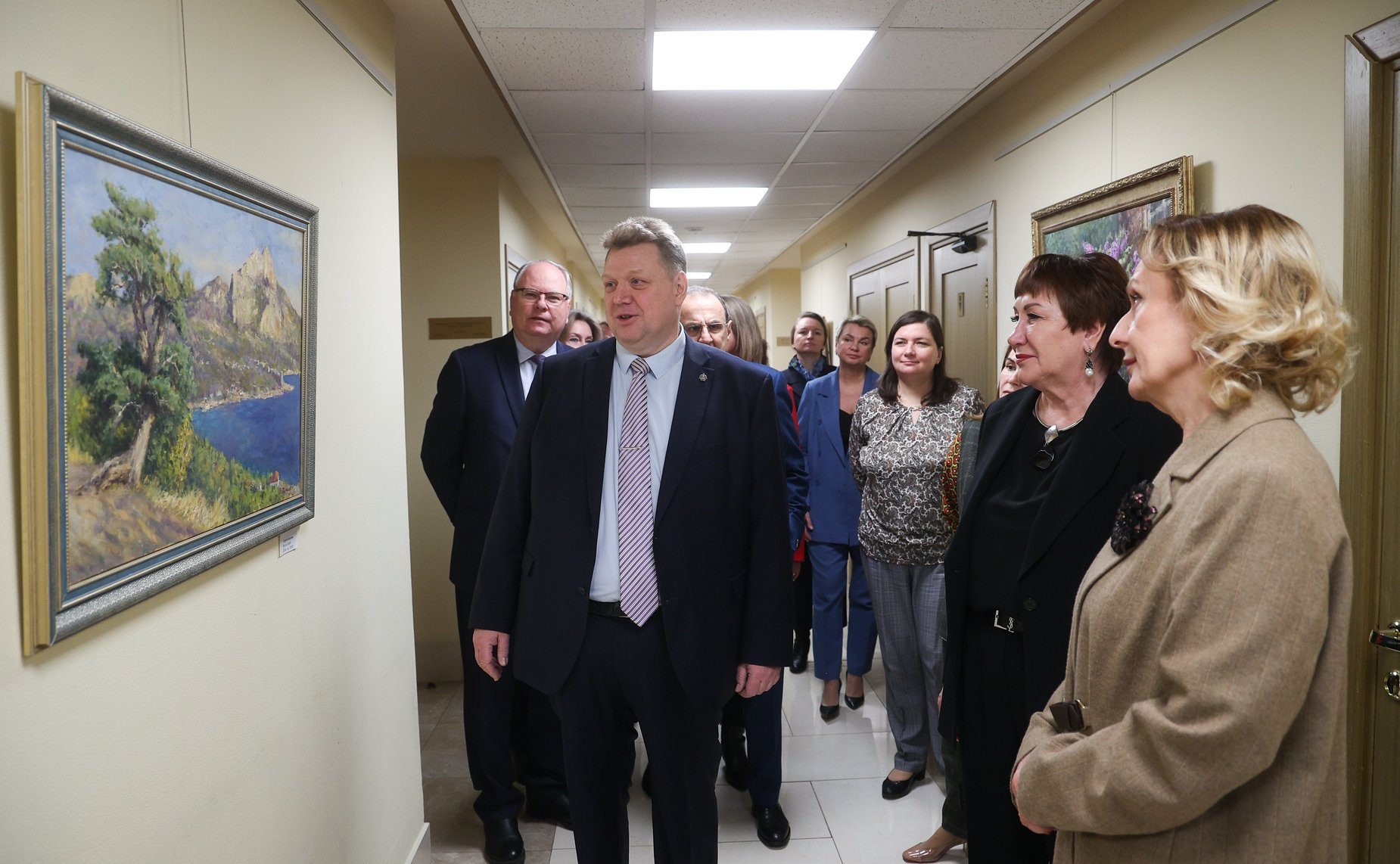 Открытие выставки члена-корреспондента Российской академии художеств Сергея Борисова «Край ты мой родной»