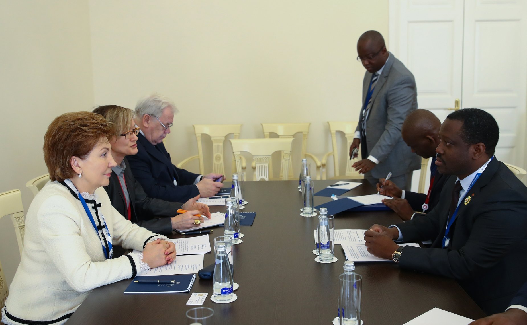 Встреча Г. Кареловой с руководителем парламентской делегации Кот д'Ивуара