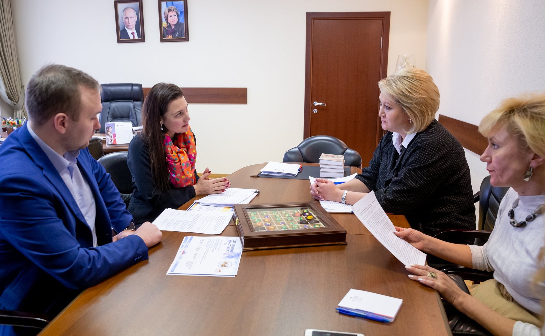 Встреча Л. Гумеровой с организаторами конкурса «Моя страна — моя Россия»