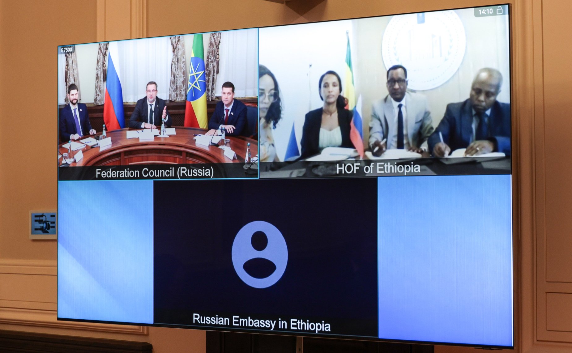 Совместное заседание групп по сотрудничеству Совета Федерации Федерального Собрания Российской Федерации и Совета Федерации Федеративной Демократической Республики Эфиопии