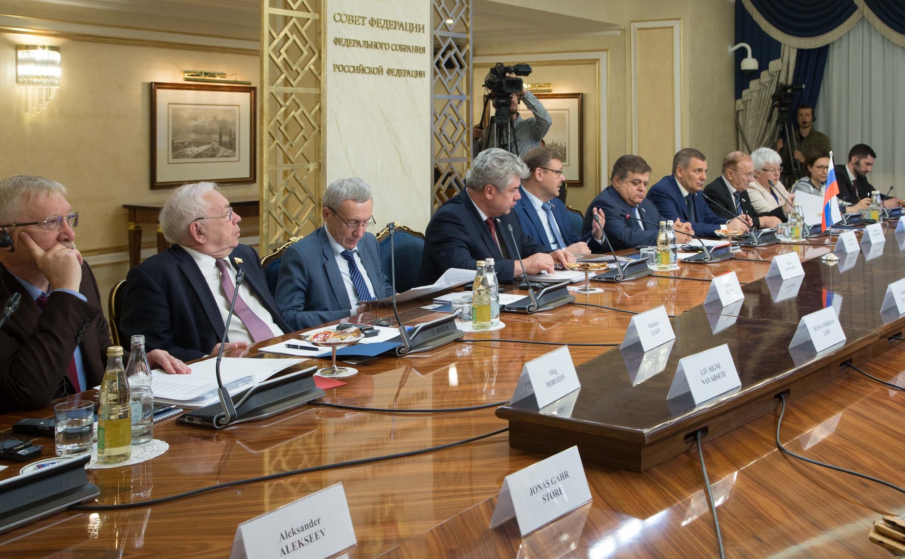 Встреча Константина Косачева с председателем Комитета по вопросам внешней политики и обороны Стортинга Королевства Норвегия Анникен Хюитфельдт