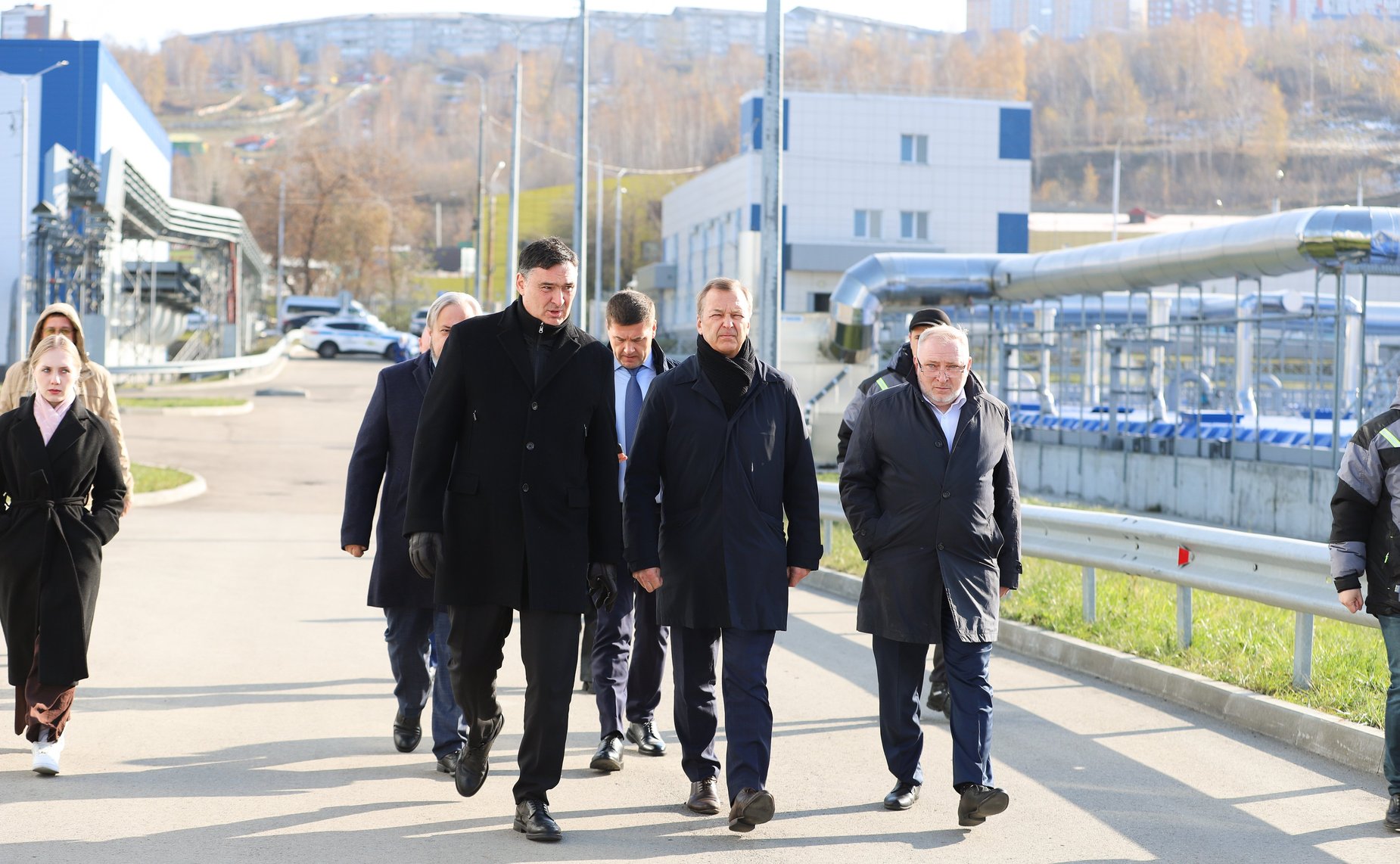 Сенаторы посетили канализационно – очистных сооружений (КОС) правого берега Ангары и приняли участие в совещании