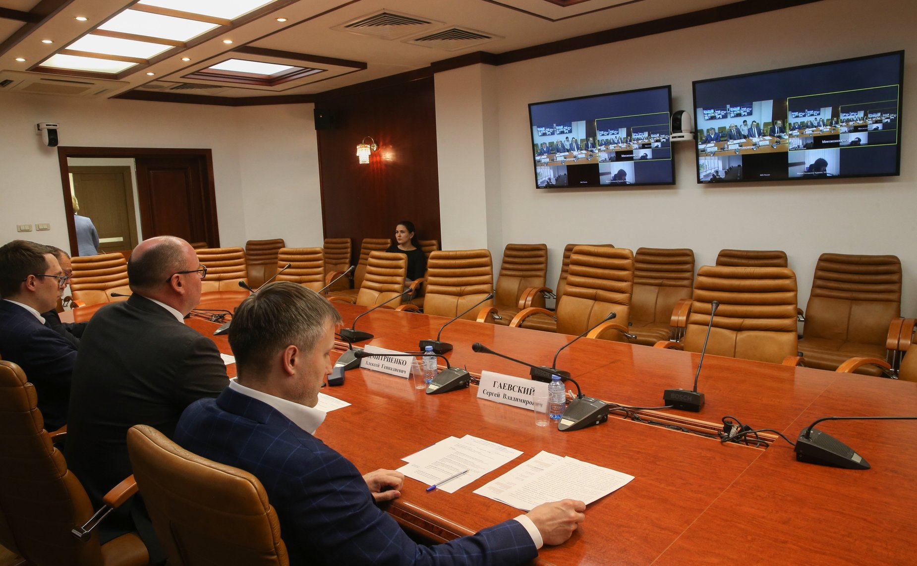 Совещание на тему «О мерах законодательного регулирования досудебной санации предприятий» в формате видеоконференции