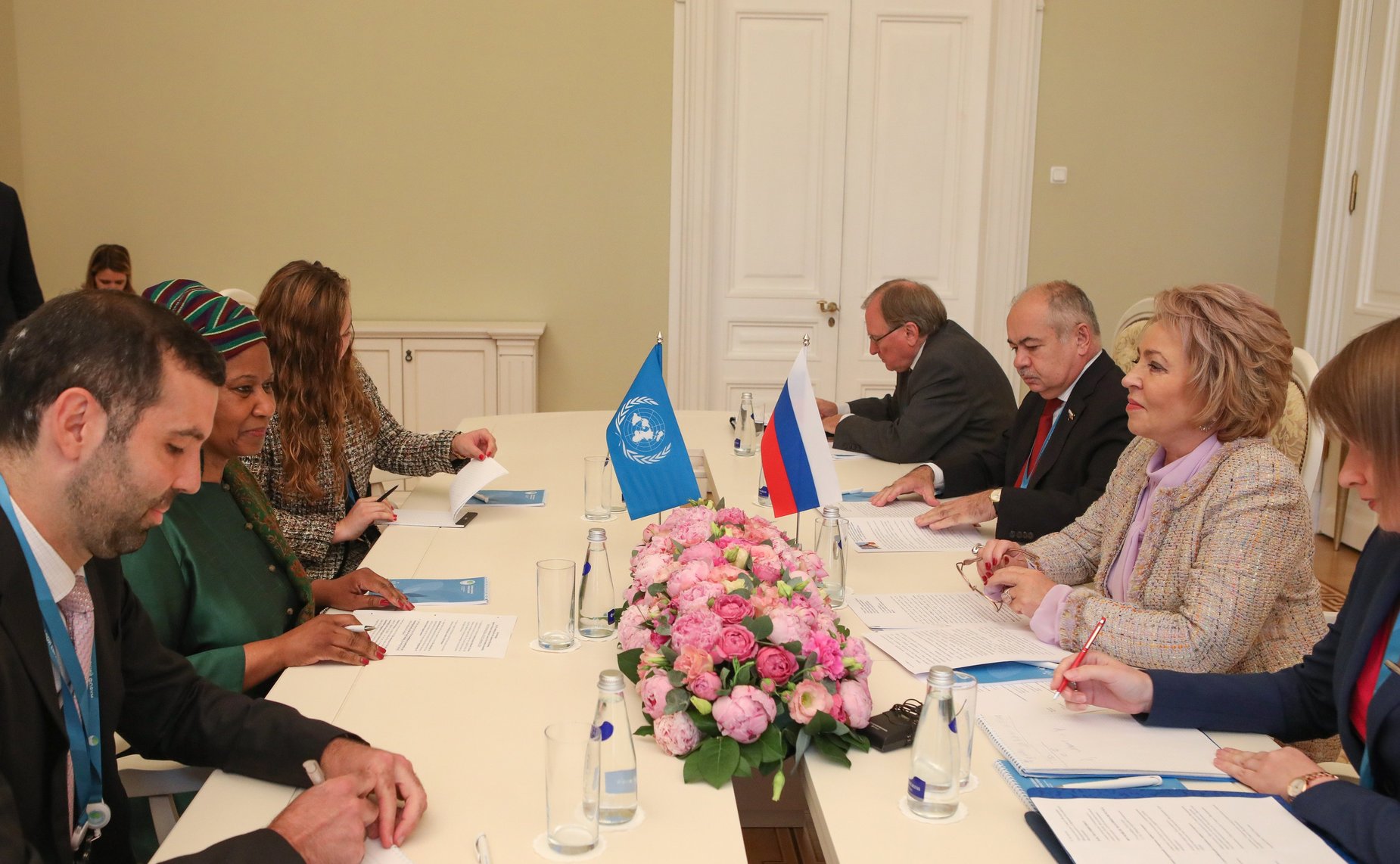 Встреча В. Матвиенко с заместителем Генерального секретаря ООН, Исполнительным директором Структуры «ООН-женщины» Фумзиле Мламбо-Нгкугой