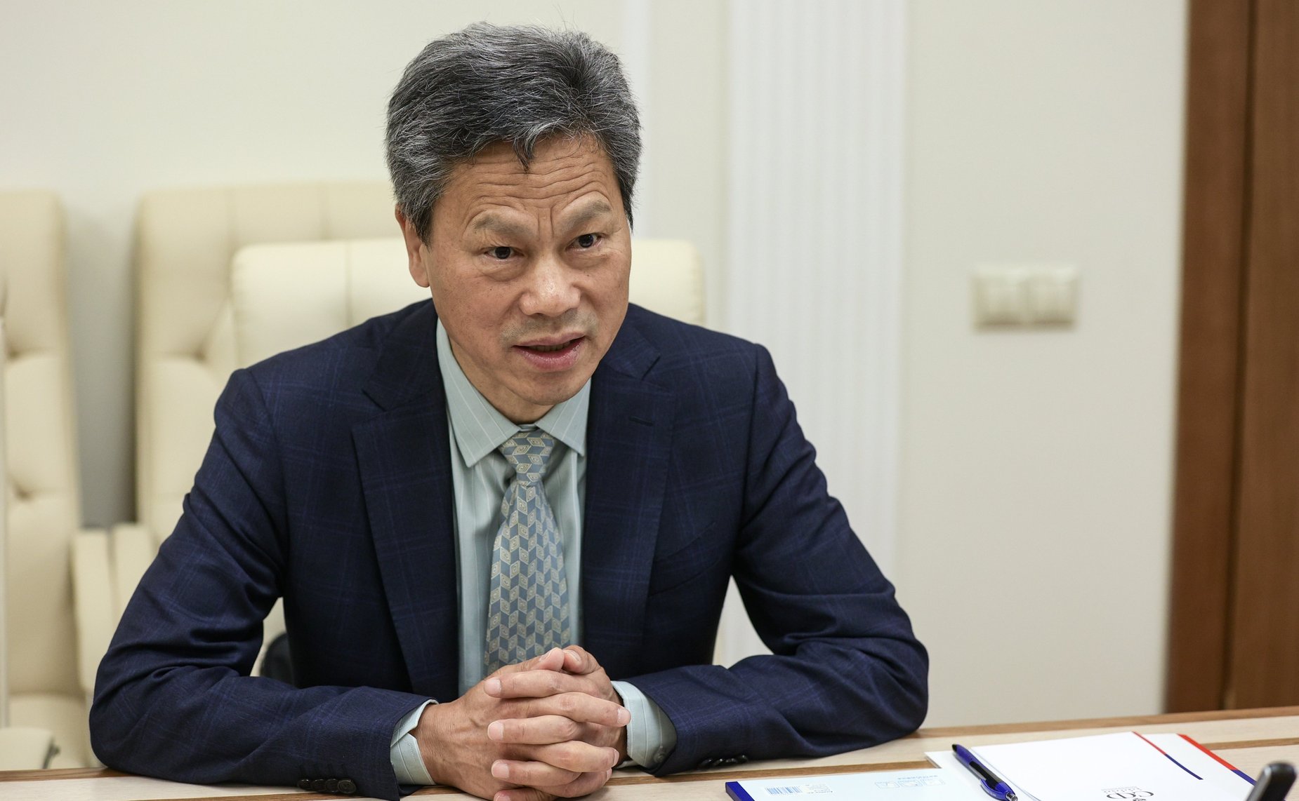 Совещание по итогам X Парламентского форума БРИКС с сотрудниками Посольства Китайской Народной Республики в Российской Федерации