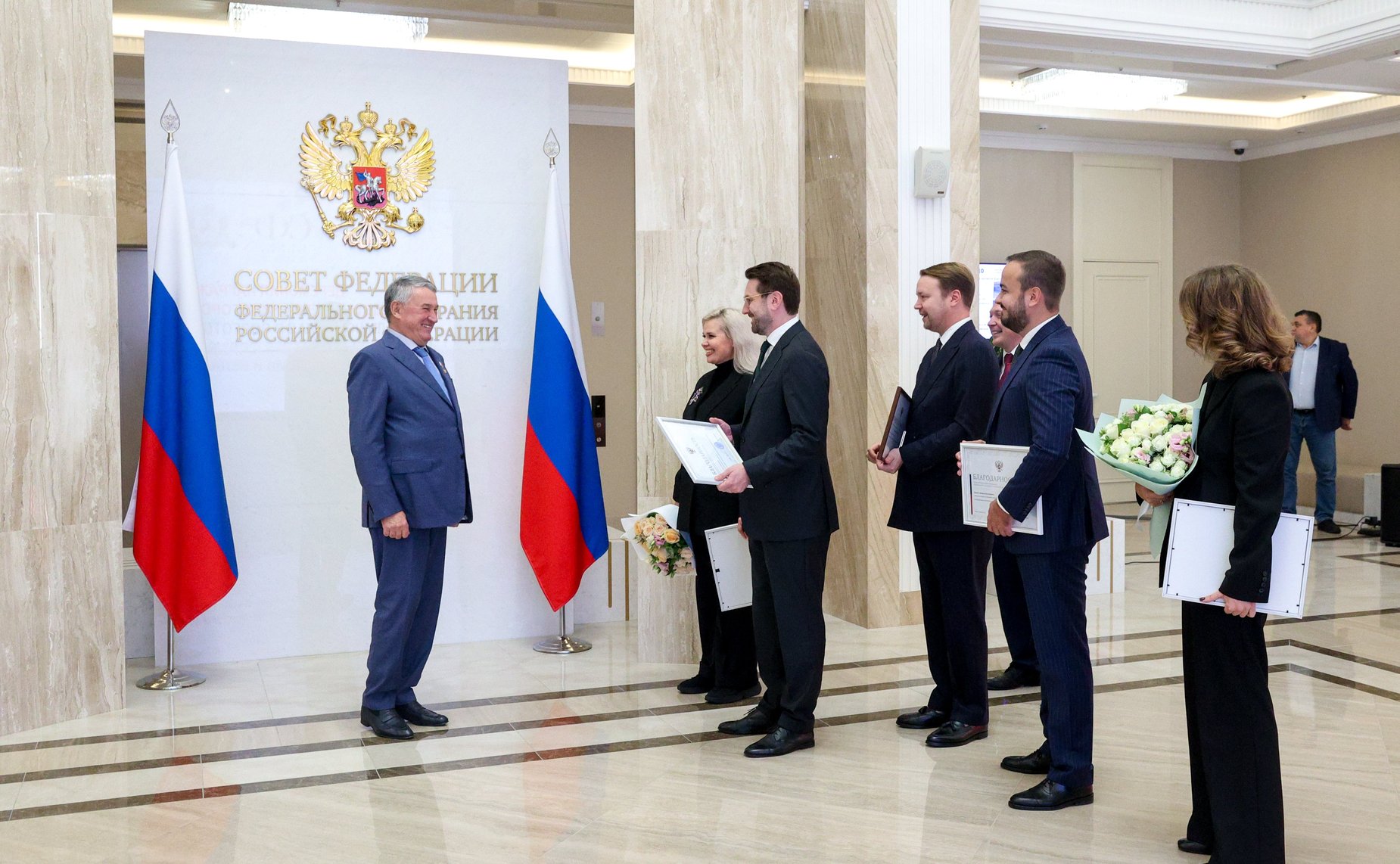 Церемония награждения представителей Правительства Нижегородской области, внесших наибольший вклад в успешную подготовку и проведение Двенадцатого форума регионов России и Беларуси