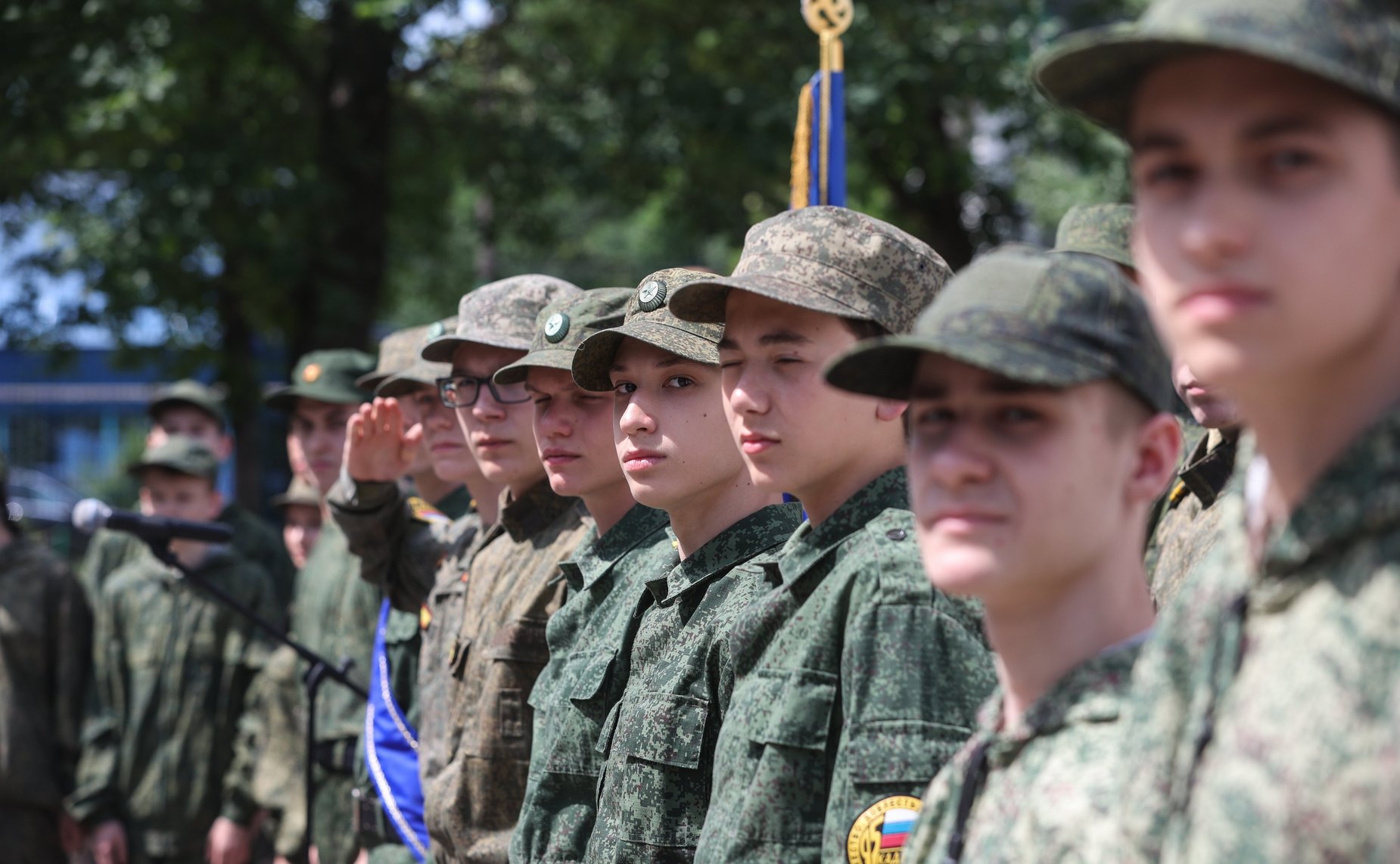 Торжественное открытие первой профильной военно-патриотической смены «Защитники Отечества» в центре военно-патриотического воспитания «Авангард-Самара»