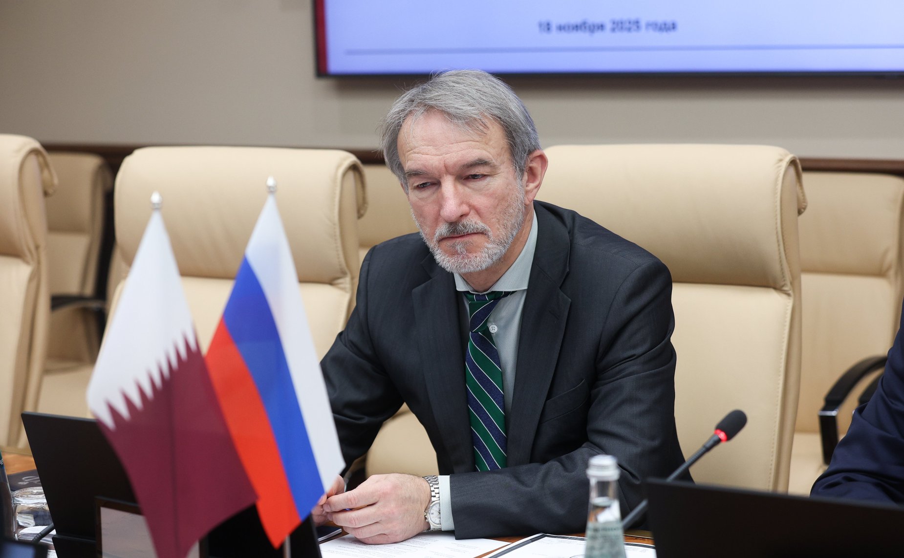 Константин Косачев провел встречу с заместителем Председателя Консультативного совета Государства Катар Хамдой аль- Сулайти