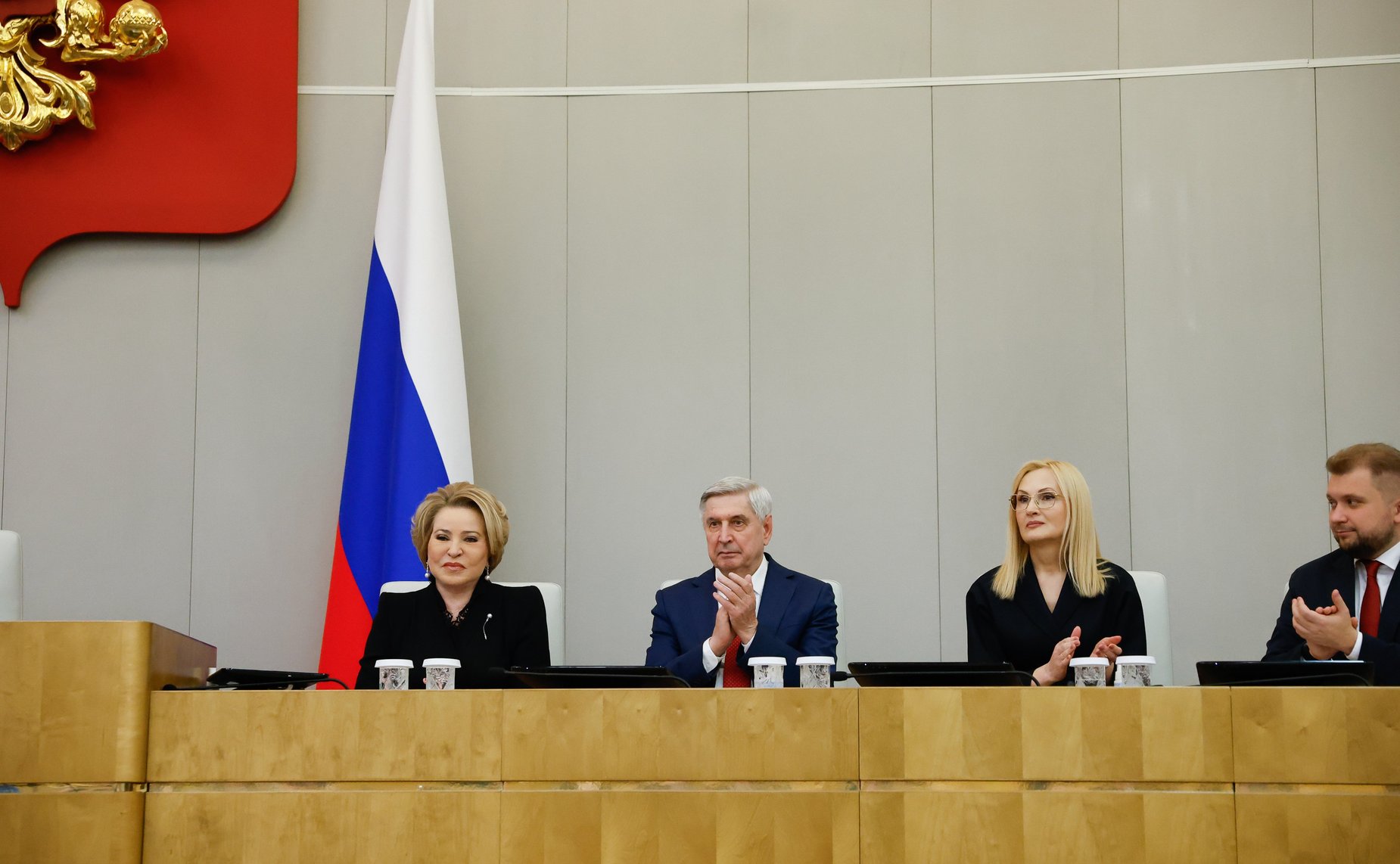 Валентина Матвиенко приняла участие в заседании Государственной Думы, в ходе которого с отчетом о работе Правительства РФ выступил Михаил Мишустин