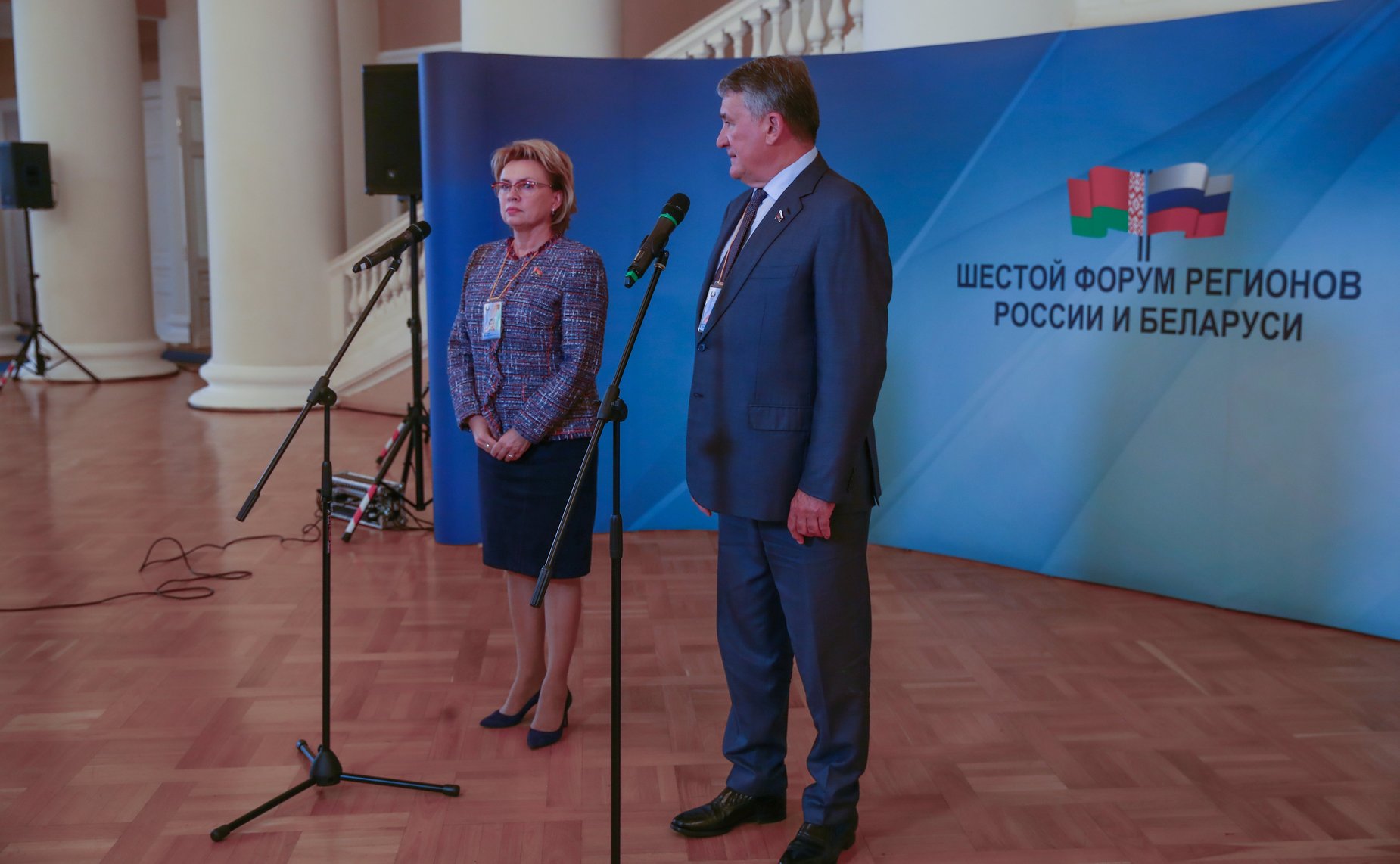 Брифинг Марианны Щеткиной и Юрия Воробьева