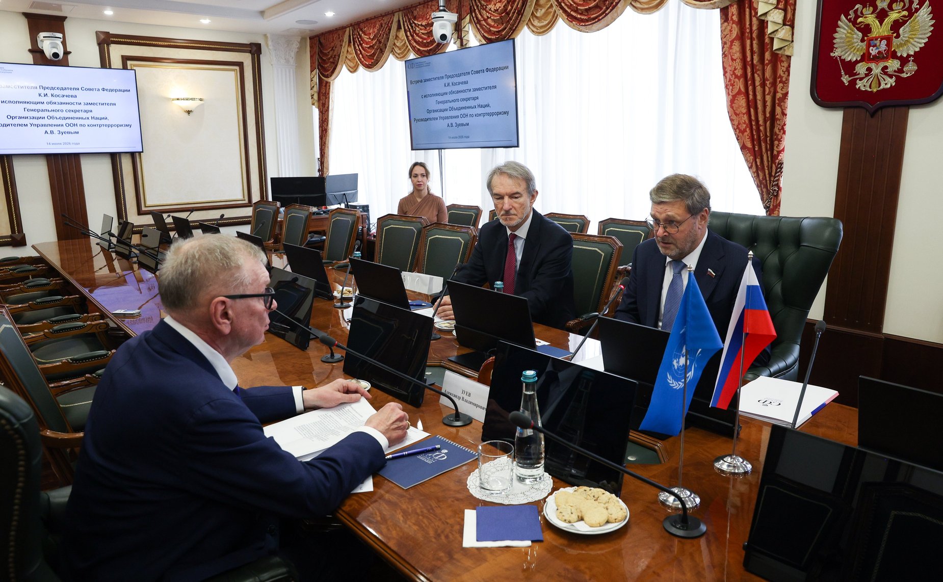 Встреча Константина Косачева c исполняющим обязанности заместителя Генерального секретаря ООН, Руководителем Управления ООН по контртерроризму