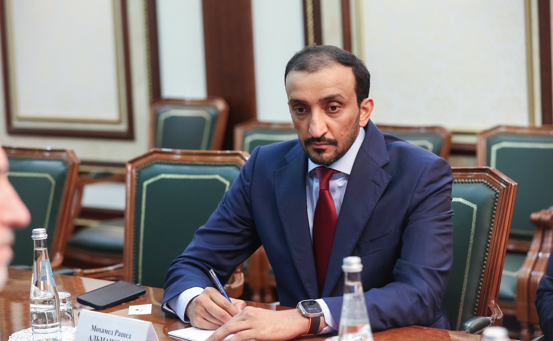 Константин Косачев провел встречу с председателем Комитета по обороне, внутренней и внешней политике Федерального национального совета Объединенных Арабских Эмиратов