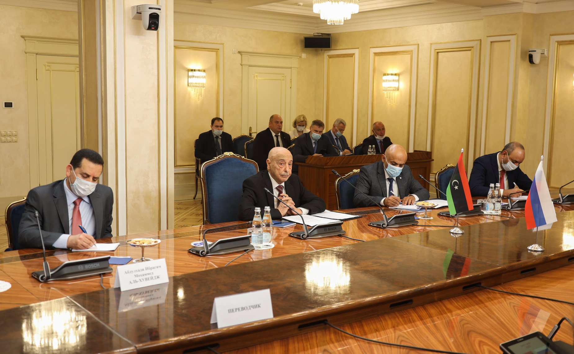 Встреча В. Матвиенко с Председателем палаты депутатов Государства Ливия Агилой Салехом